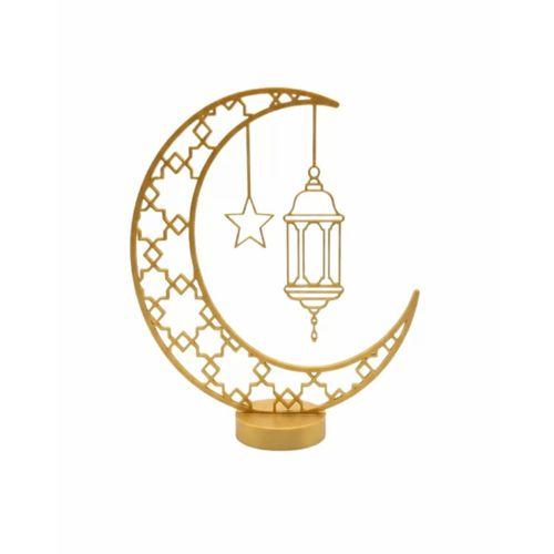 3d Hilal Cami Dekor Özel Baskı 20x20 Cm Şık Masa Üstü