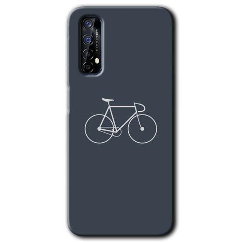 Realme 7 Kılıf HD Desen Baskılı Arka Kapak - Bike + Kırılmaz Cam