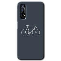Realme 7 Kılıf HD Desen Baskılı Arka Kapak - Bike + Kırılmaz Cam