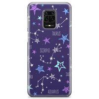 Xiaomi Redmi Note 9 Pro Kılıf Horoskop Haritası Arka Kapak Koruma Desenli Full Koruyucu