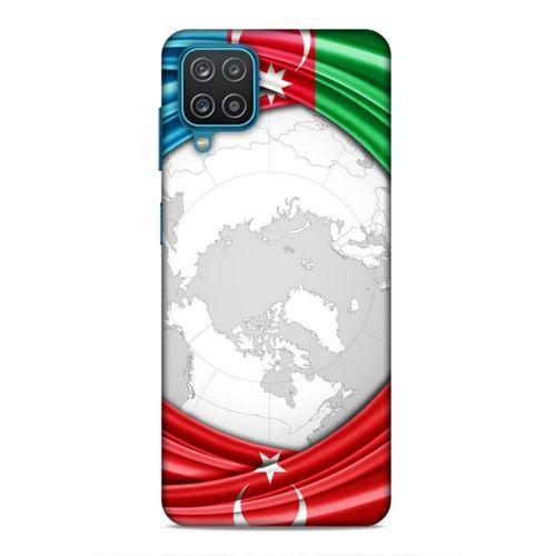 Samsung Galaxy A12 Uyumlu Kılıf Azarbaijan (17) Tasarım Kılıf Dünya Bayraklar