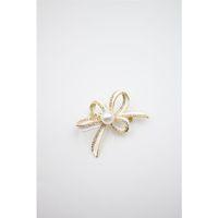 Çiçek Broş - Altın