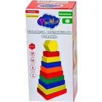 Eğitici Oyuncak  PlayWood Dikdörtgen Renkli Kule 393