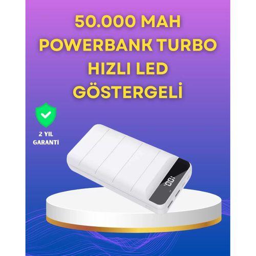 Lightning Ve Type-c Girişli 50000mah Powerbank