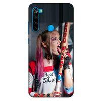 Xiaomi Redmi Note 8 Uyumlu Kılıf Harley Quinn (23) Ultra Koruma Kılıfı Kırmızı-menekşe
