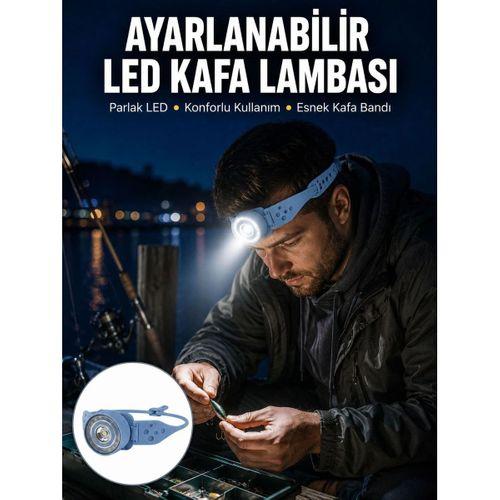 Kampçı Kafa Lambası Su Geçirmez Çok Modlu Led Yeni Nesil