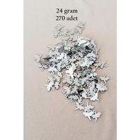 Oya Abiye Bileklik Kolye Pleksi Metalik Plastik Pul Gümüş Renk 24 gram 270 adet - BNC563