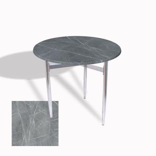 Dockers Venedik Masa Yuvarlak Çap 70 kromnikel (Werzalit, Wermodin veya Allzalit Tabla) - Light Temperado