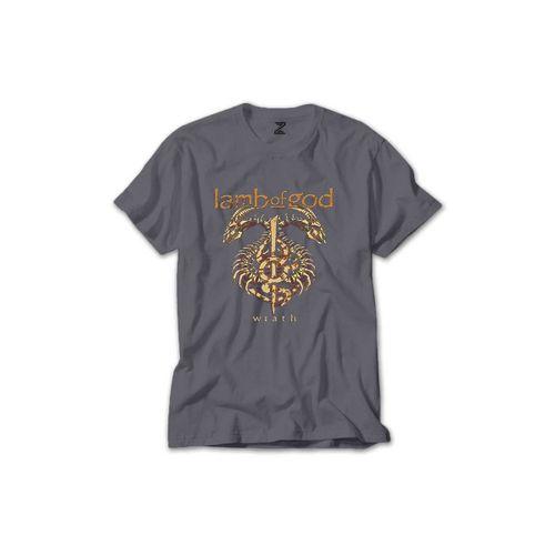 Lamb of God Wrath Dragon Renkli Tişört Sarı Renkli