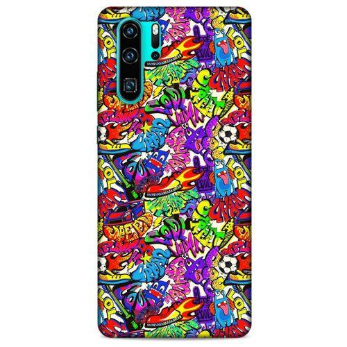 Graffitix (45) Desenli Silikon Kapak Huawei P30 Pro Kılıf