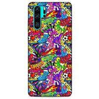 Graffitix (45) Desenli Silikon Kapak Huawei P30 Pro Kılıf