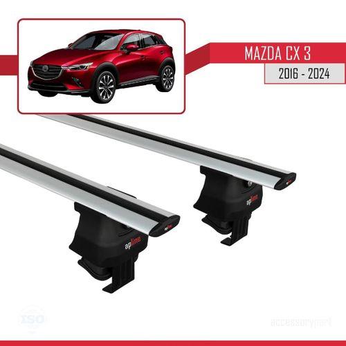 Mazda Cx-3 2016 ve Sonrası ile uyumlu ACE-4 Ara Atkı Tavan Barı GRİ