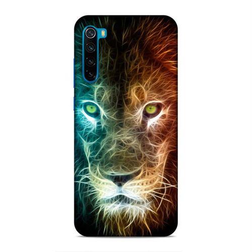 Xiaomi Redmi Note 8T Kılıf Neon Aslan Arka Kapak Silikon Koruma Full Koruyucu