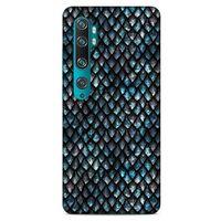 Xiaomi Mi Note 10 Pro Kılıf Dragons (10) Full Koruma Kılıfı Ejderha Skin Mavi Beyaz