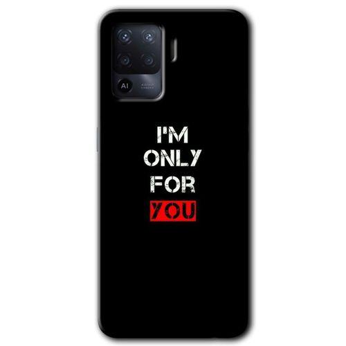 Oppo Reno 5 Lite Kılıf Baskılı Arka Kapak - For You +Tam Ekran Koruyucu