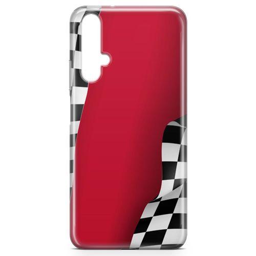 Honor View 20 Kılıf Formula 1 Arka Kapak Koruma Desenli Full Koruyucu