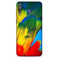 Samsung Galaxy M30 Kılıf Desenli Özel Seri Tüyler (3) Kapak