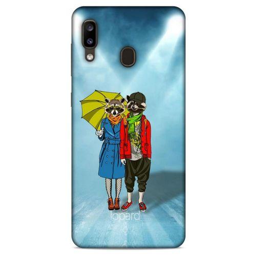 Samsung Galaxy A20 Kılıf FunnyMaX (47) Crystal Flex Kılıf Cam Göbeği