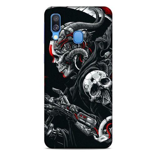 Samsung Galaxy A40 Uyumlu Kılıf Motorsiklet (23) Ultra Koruma Kılıfı Kurukafa