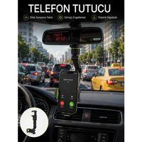Ayarlanabilir Dikiz Aynası Telefon Tutucu Görüş Açısını Engellemeyen Araç Aparatı