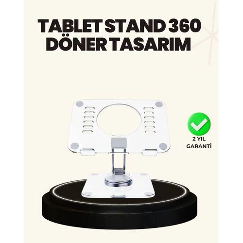 Ayarlanabilir Şeffaf Tablet Standı Kaymaz Silikon Tabanlı