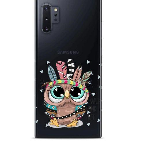 Zoologix (47) Samsung Galaxy Note 10 Plus Şeffaf Kılıf Silikon Desenli