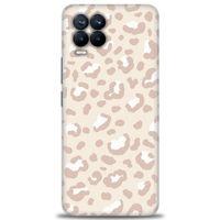 Realme 8 Kılıf HD Baskılı Kılıf - Kahve Leoapar + Tam Ekran Koruyucu