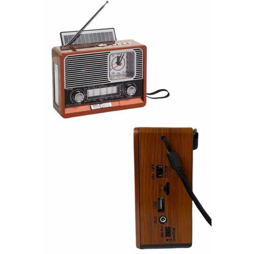 Vintage Nostaljik Radyo Aux Usb Sd Kart Girişli Şarjlı Bluetooth Bağlantılı