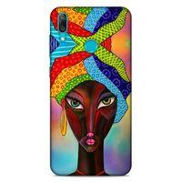 Lopard Huawei Y7 Prime 2019 Uyumlu Kılıf Sürreal Yüzler ♀ (46) Core Armor Kılıf Desenli