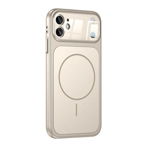 Apple iPhone 11 Kılıf Zore M-Safe Şarj Özellikli Kamera Korumalı Formen Kapak