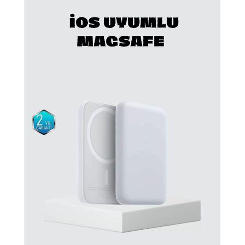 Magsafe 15w Kablosuz Hızlı Şarj, Lightning Girişli Taşınabilir Batarya
