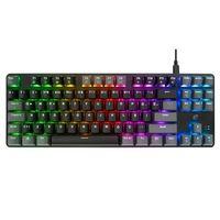 ACER eMachines, EAK87, Siyah/Gri, USB Kablolu, RGB Backlight, RED Mekanik Switch, Türkçe Q, 87 Tuşlu, Gaming Klavye