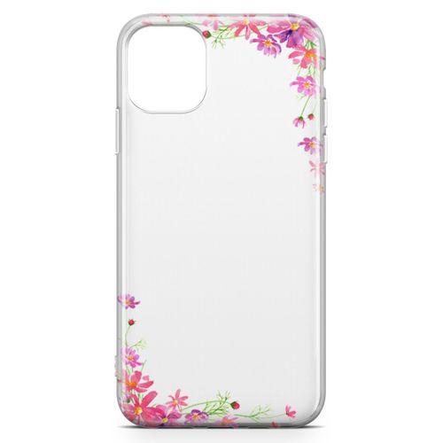 Apple iPhone 11 Pro Max Kılıf Akdeniz Çiçekleri Arka Kapak Koruma Desenli Full Koruyucu