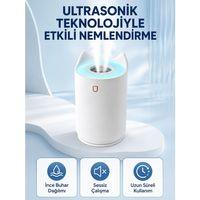 Hava Nemlendirici Ultrasonik Aroma Difüzör 7 Renk Led Işıklı Gece Lambası
