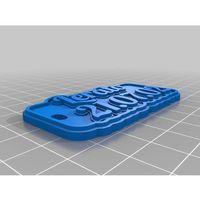 My Customized Multiline Tag Or Keychain (Bu ürün Sadece Plastik parçadır - Almadan Önce Soru Sorabilirsiniz)