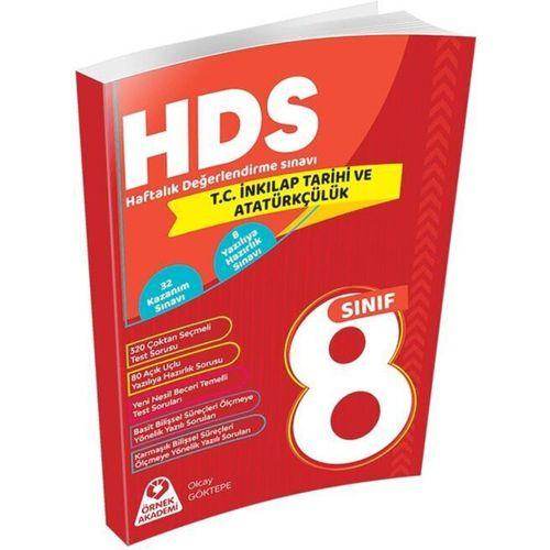8. Sınıf Sosyal Bilgiler Haftalık Değerlendirme Sınavı HDS Örnek Akademi