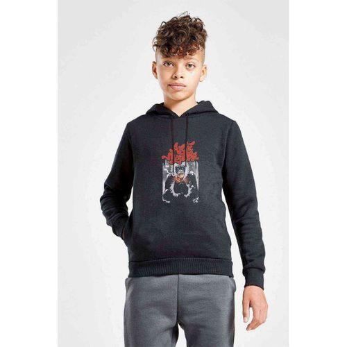 MONKEYS METAL ROCK MUZİK Baskılı Unisex Çocuk Kapüşonlu Siyah Sweatshirt