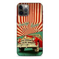 Retro (12) Desen Koruyucu Silikon Renkli Apple iPhone 12 Pro Kılıf