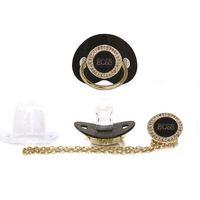 Boss Yazılı Siyah Taşlı Emzik