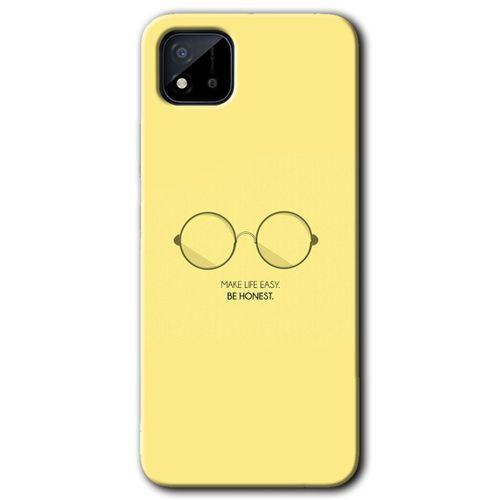 Realme C11 Kılıf HD Desen Baskılı Arka Kapak - Be Honest + Kırılmaz Cam