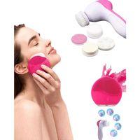 İkili Cilt Bakım Seti 5 Başlıklı Yüz Temizleme Ve Masaj Aleti Canlandırıcı Ve Onarıcı