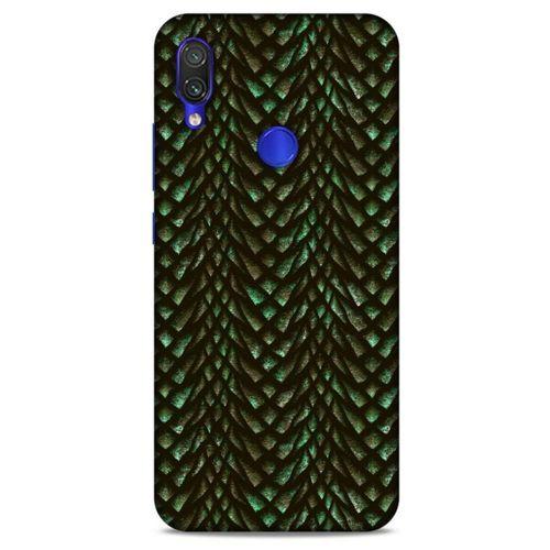 Xiaomi Redmi Note 7 Kılıf Dragons (3) Kapak Ejderha Cilt Yeşil