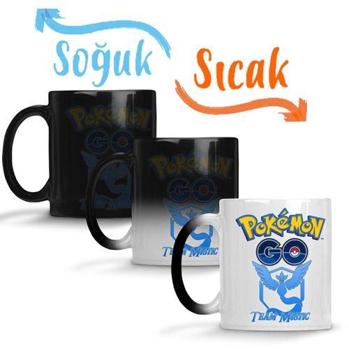Pokemon Go Team Mystic Sihirli Kupa Bardak Porselen
