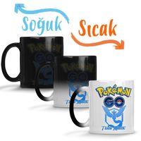 Pokemon Go Team Mystic Sihirli Kupa Bardak Porselen