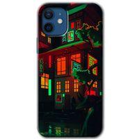 MRCİLETİSİM iPhone 12 Mini Kılıf HD Desen Baskılı Arka Kapak + Temperli Cam - China Street