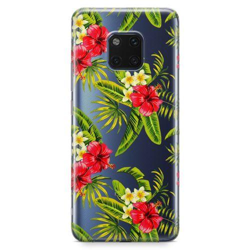 Huawei Mate 20 Pro Kılıf Bodrum Çiçekleri Arka Kapak Koruma Desenli Full Koruyucu