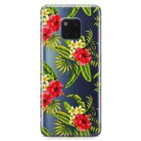 Huawei Mate 20 Pro Kılıf Bodrum Çiçekleri Arka Kapak Koruma Desenli Full Koruyucu