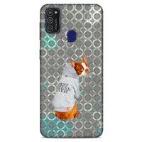 Samsung Galaxy M21 Kılıf Köpek Kıyafetleri (44) Tough Armor Kılıf Boston Terrier Eşofman