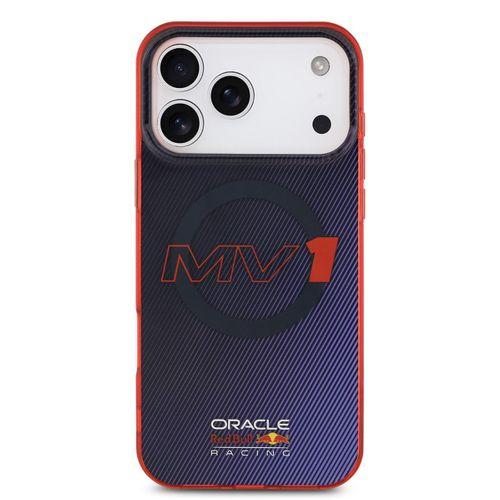 Apple iPhone 17 Pro Max Kılıf Redbull Orjinal Lisanslı M-safe Şarj Özellikli Çift Katmanlı Çizgi Desenli Sert PC MV Kapak
