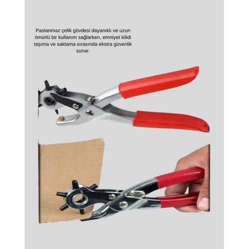 6 Başlıklı Kemer Delme Pense Paslanmaz Çelik Çok Amaçlı